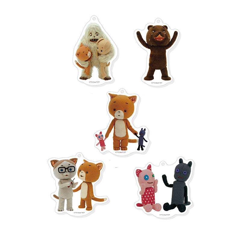 こまねこまるっとスタンドキーホルダー(全10種)