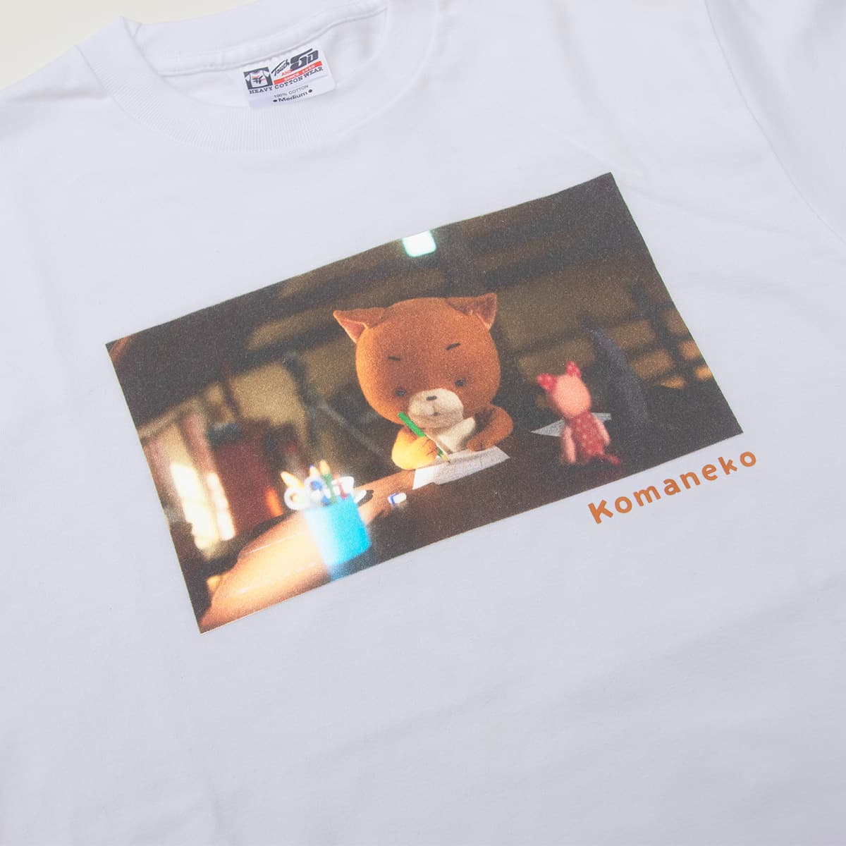 こまねこTシャツ(かんがえる)