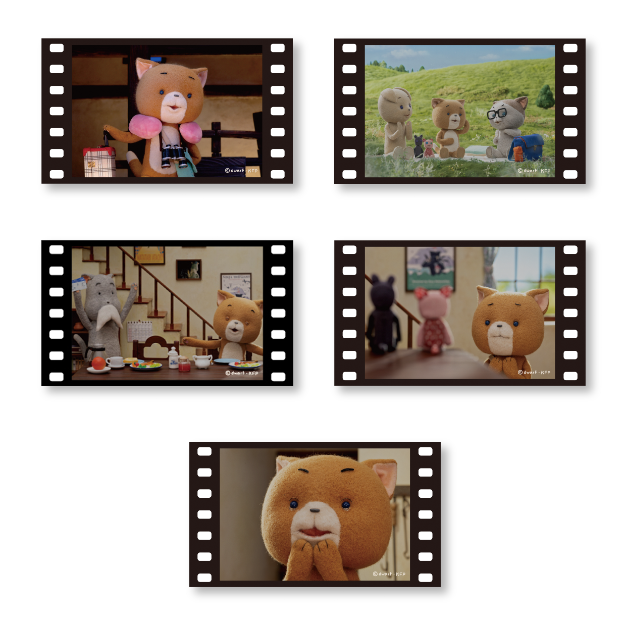 こまねこ 映画風フィルムステッカー
