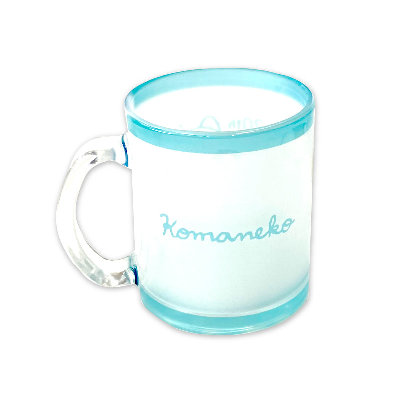 こまねこガラスマグカップ【ドワーフオリジナル】