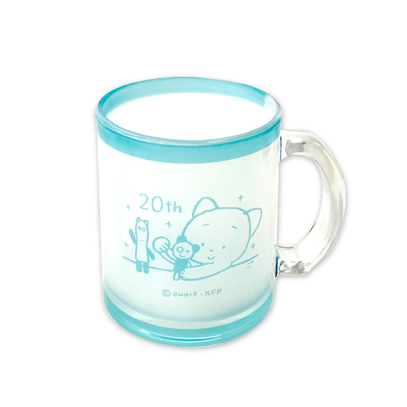 こまねこガラスマグカップ【ドワーフオリジナル】