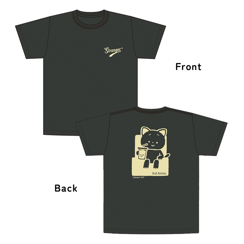 Stranger3周年記念こまねこコラボTシャツ