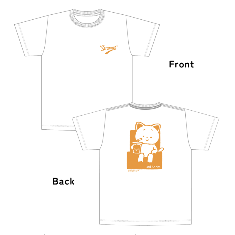 Stranger3周年記念こまねこコラボTシャツ